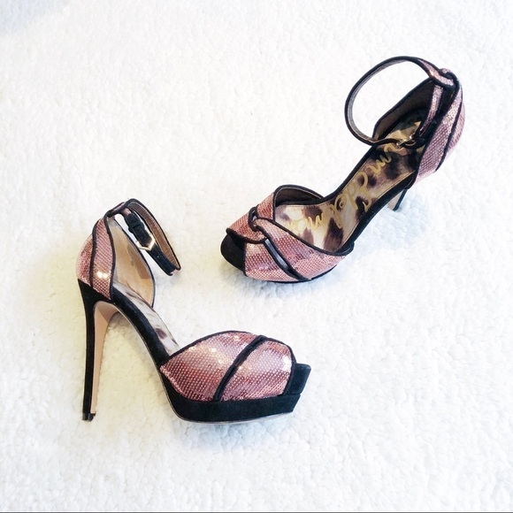 Sam Edelman Peep Toe Pump Shoes SZ6.5 - Picture 6 of 6